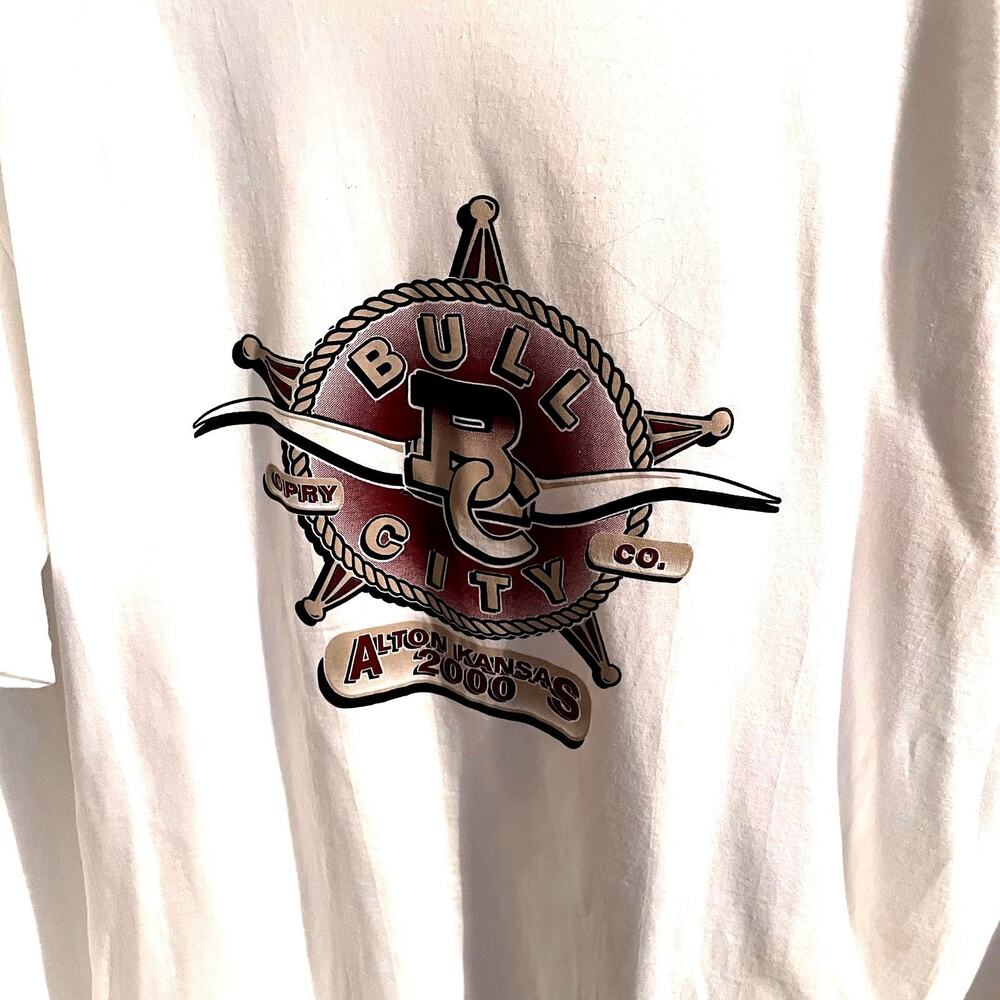 2 Bull City Opry Company XL T-shirts NWOT Jerzee's white Kansas